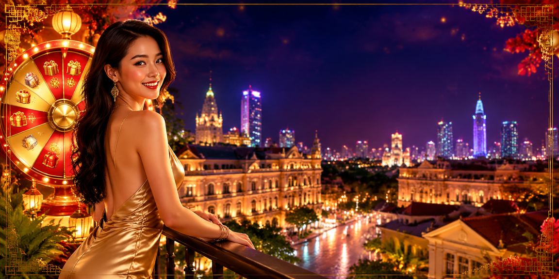 Không khí sôi động buổi tối neon tại Thành phố Hồ Chí Minh, Vietnam